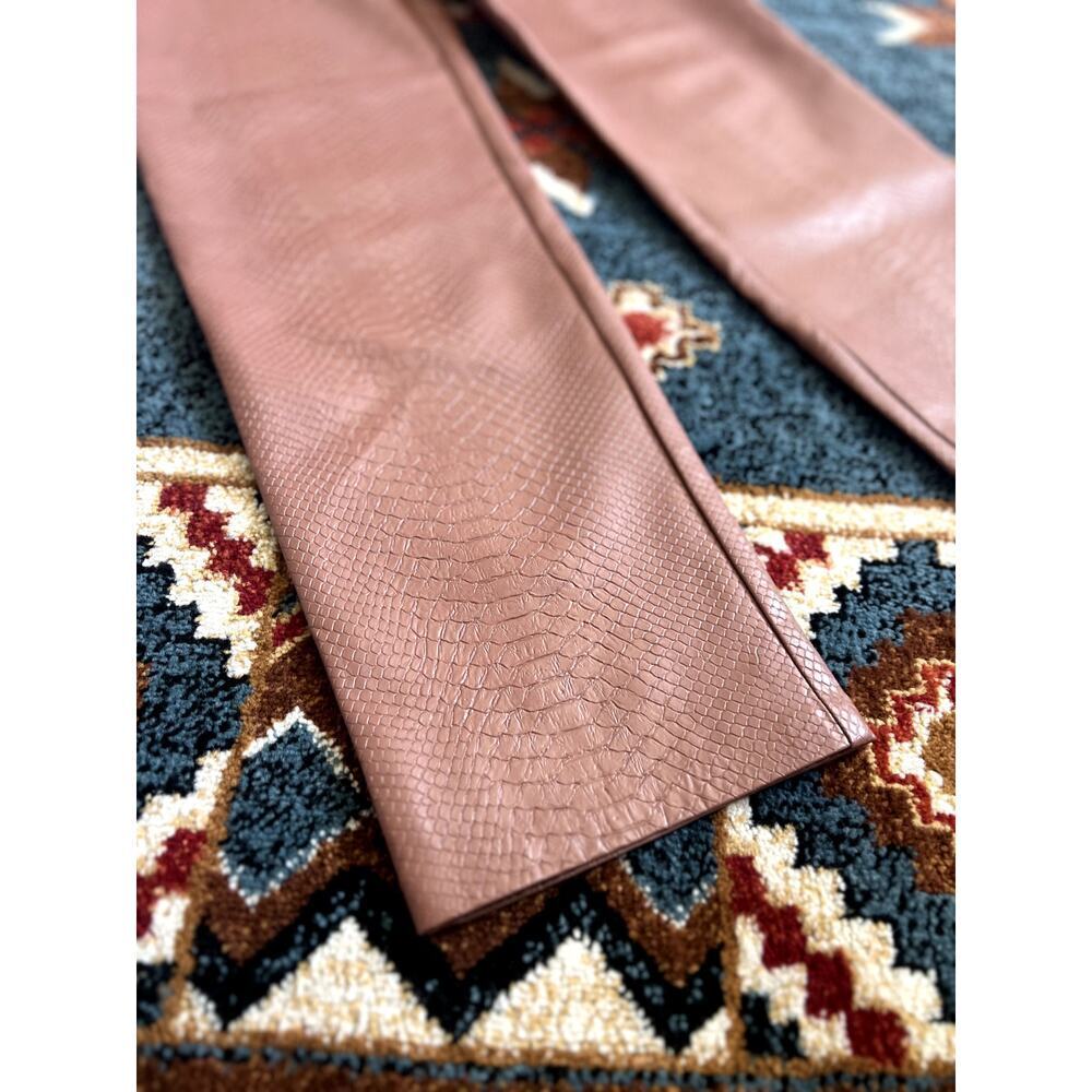 Wilfred The Melina High Waisted Vegan Leather Pants Size 4 Brown Textured - Picture 9 of 10